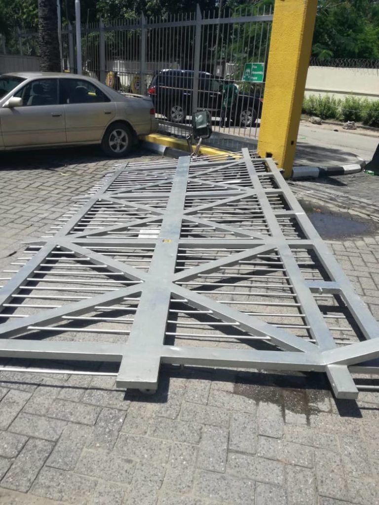 Damaged-gate-at-MTN-office