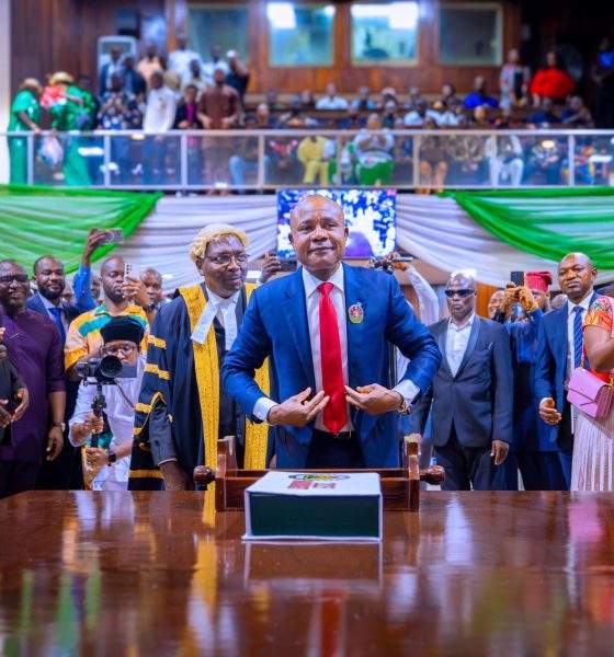 Peter Mbah during Budget Presentation.