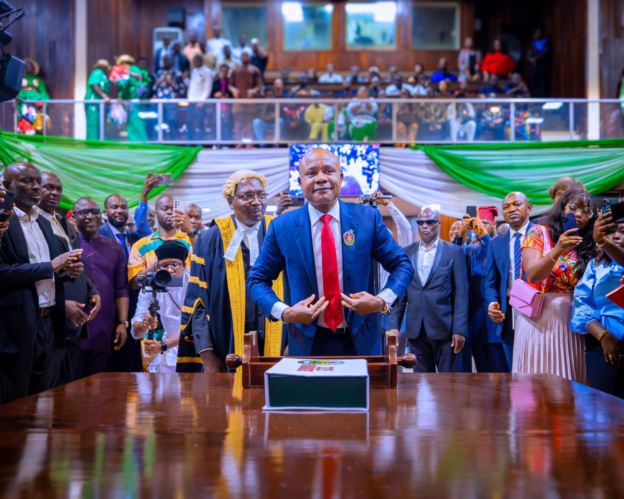 Peter Mbah during Budget Presentation.