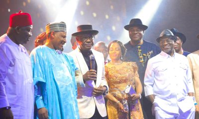 Minister of the FCT, Nyesom Wike, wins the ‘Minister of the Year’ award at ThisDay's 30th Anniversary and ARISE News' 12th Anniversary and Awards.