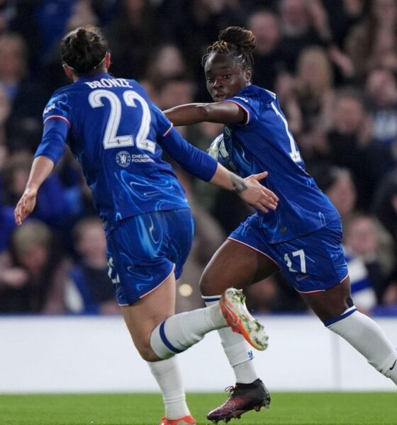 t's been a first-half to dream of for Sonia Bompastor at Stamford Bridge. Chelsea Women trailed Manchester City 2-0 after the first leg, but goals from Sandy Baltimore, Nathalie Bjorn and Mayra Ramirez have the home side 3-0 up on the night and 3-2 on aggregate.