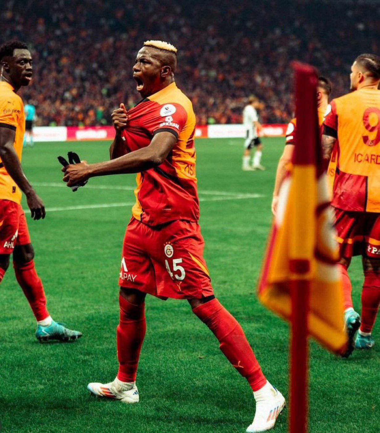 Osimhen on Fire: Nigerian Star's Hat-Trick Sends Him to Top of Turkish Super Lig Goalscoring Chart