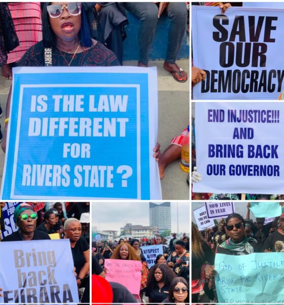 Rivers Women Protest for Governor Fubara’s Return and End to State of Emergency