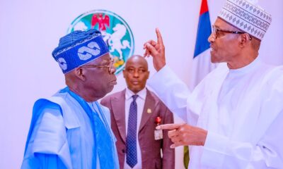 Photo of President Bọla Ahmed Tinubu PBAT, GCFR and his predecessor, Muhammadu Buhari