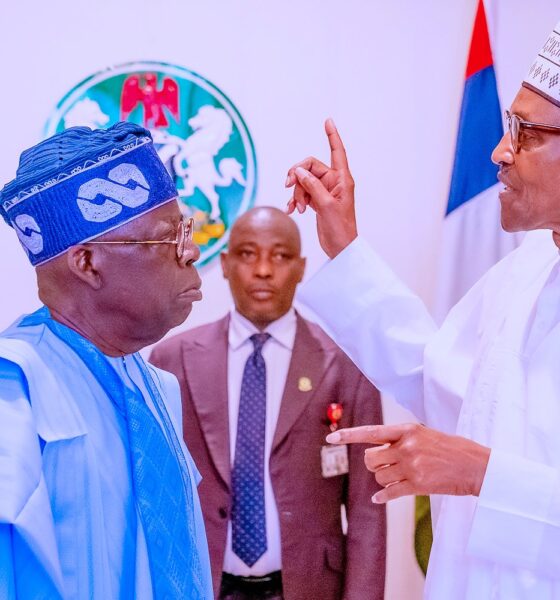 Photo of President Bọla Ahmed Tinubu PBAT, GCFR and his predecessor, Muhammadu Buhari