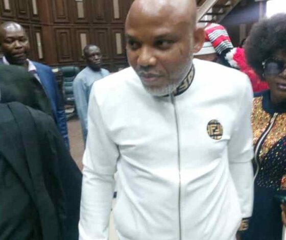 NNAMDI KANU IN COURT