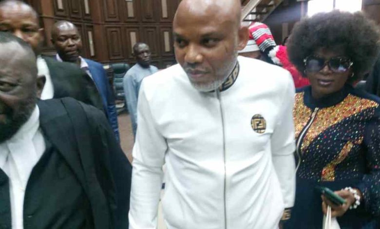 NNAMDI KANU IN COURT
