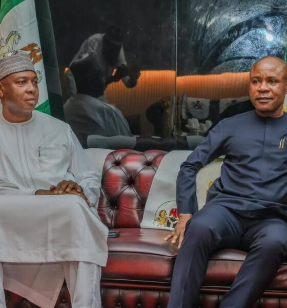 Bukola Saraki & Peter Mba