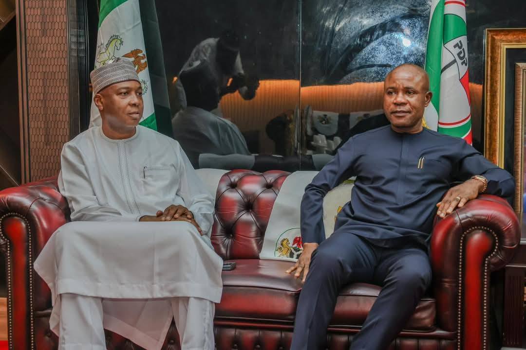 Bukola Saraki & Peter Mba