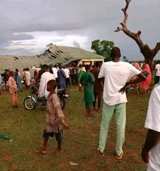 Students Escape Death As Classroom Collapses During WAEC Exam In Taraba