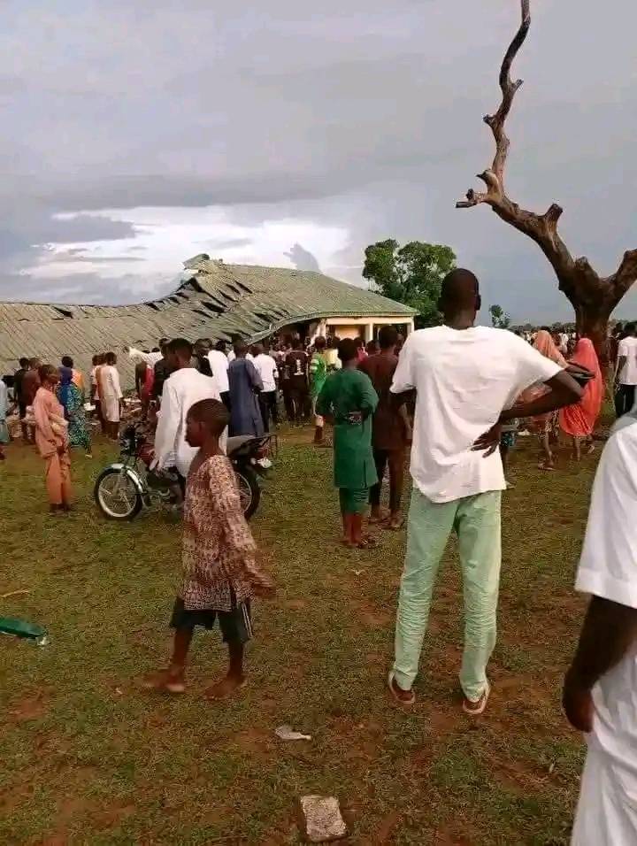 Students Escape Death As Classroom Collapses During WAEC Exam In Taraba