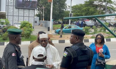 PDP 100th NEC Meeting: Happening Now- Federal Police, @PoliceNG other Security Agencies with the Order of All Progressives Congress (APC), @OfficialAPCNg harassing Board of Trustees members and staff of the Party’s National Secretariat in a bid to stop the scheduled meeting.