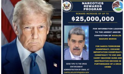 President Donald Trump and Nicolas Maduro‘s poster