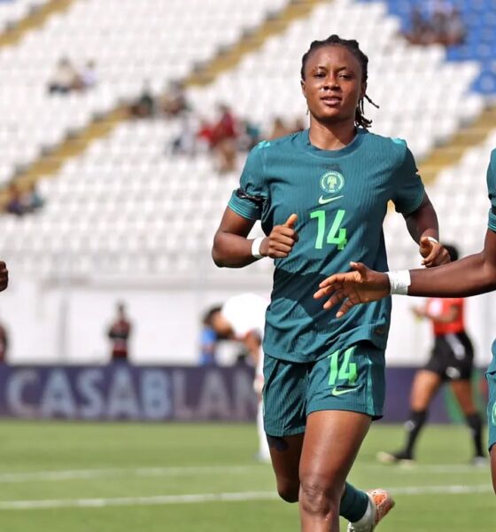 A commanding performance from the Super Falcons to kick off our #WAFCON2024 journey 💪🏾 Goals from Oshoala, Rinsola, and Ihezuo seal a three-nil win over Tunisia.