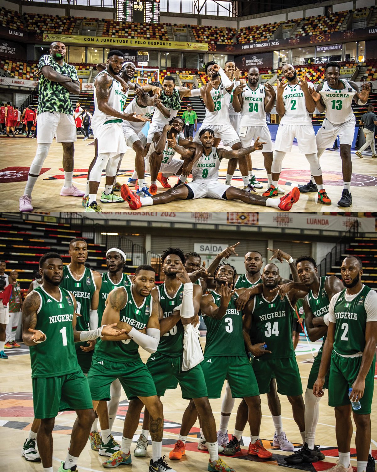 Nigeria ealier today 15th August 2025 stormed past defending champions Tunisia with a 87–66 statement win at AfroBasket 2025 in Luanda.