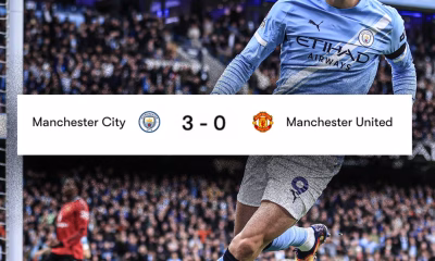 MANCHESTER CITY THRASH MANCHESTER UNITED 3-0 IN DERBY DAY THRILLER