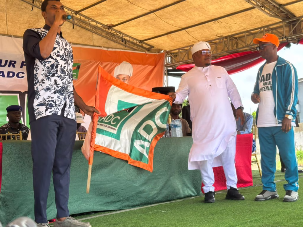 Hon. Francis Chima (OmoBarca) joins ADC, declares House of Reps ambition in Ajeromi-Ifelodun as party leaders rally support ahead of 2027 elections.