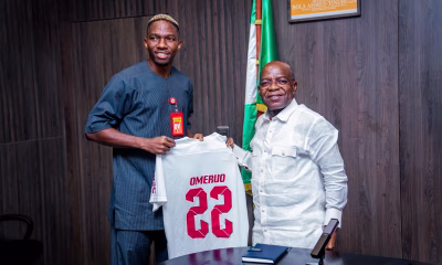 Gov. Alex Otti Meets Kenneth Omeruo