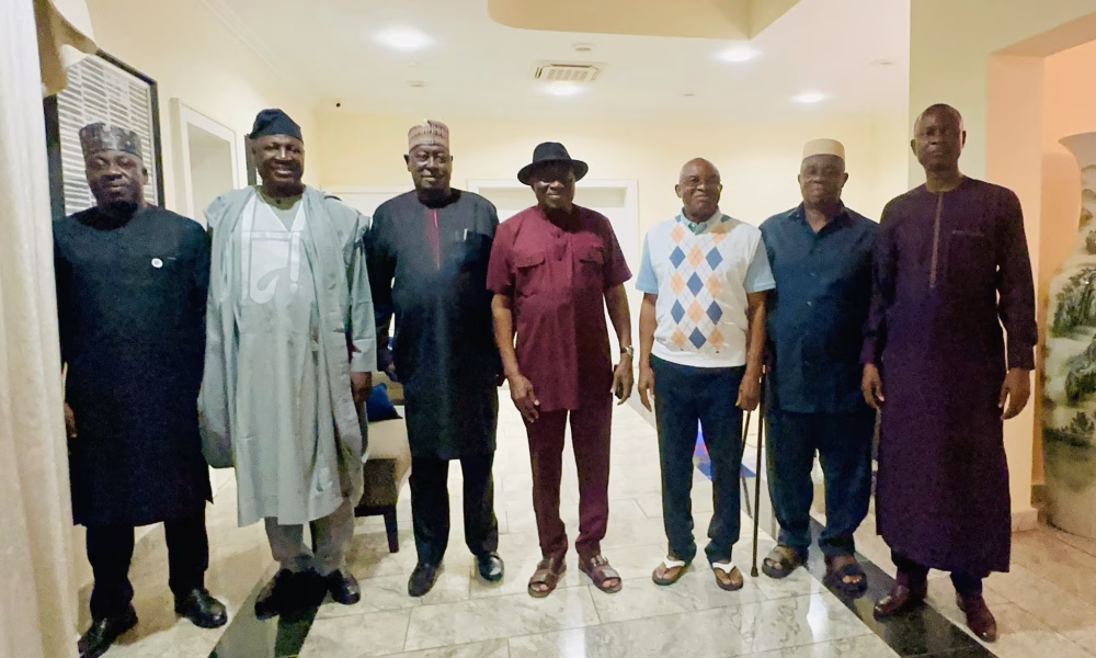 Ex-President Goodluck Jonathan met ADC leaders in Abuja, sparking fresh speculation about his 2027 election plans amid PDP’s interest in his return.