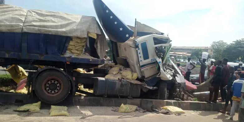 Dangote truck accident in Enugu