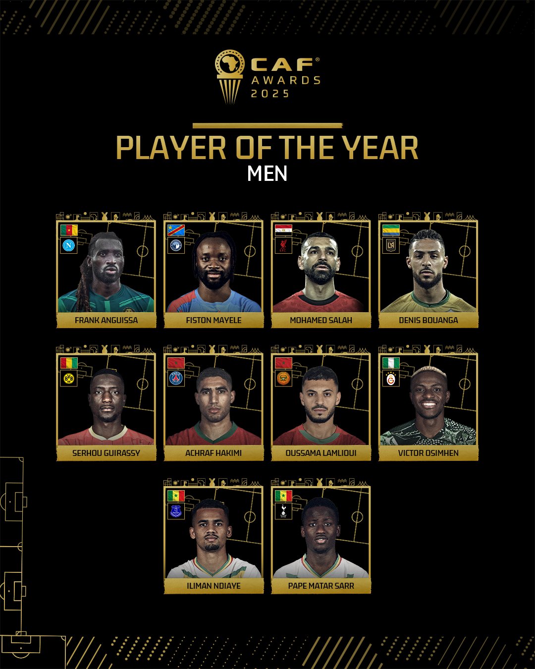 Osimhen Leads Nigeria’s Charge for CAF Player of the Year