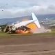 A Piper Cheyenne plane exploded after takeoff in Venezuela, killing two and injuring two others. Officials suspect mechanical failure.