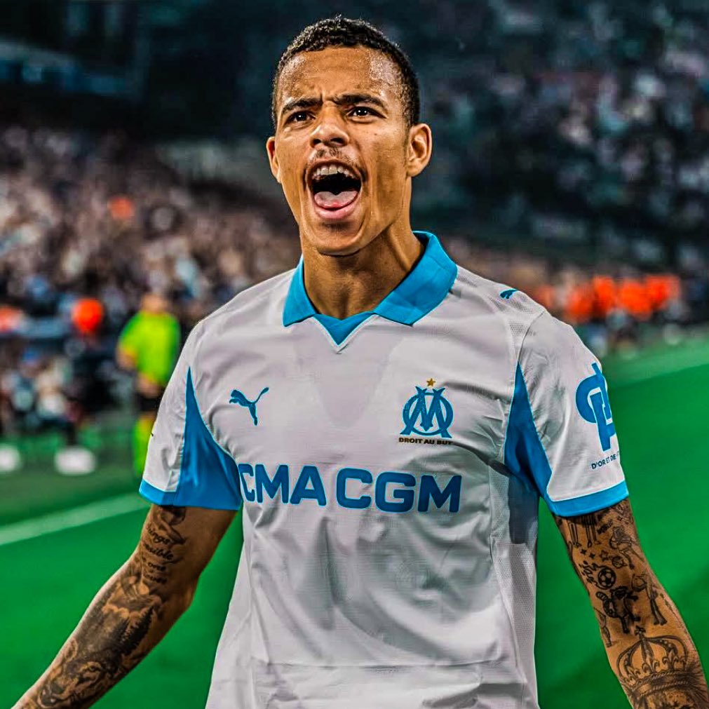Mason Greenwood (24) with 4 goals for Marseille tonight.