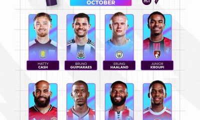 Premier League names eight nominees for October 2025 Player of the Month, including Haaland, Mbeumo, and Timber. Fans can vote until November 3.