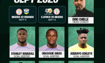 Super Eagles coach Finidi Chelle announces 24-man squad for 2026 FIFA World Cup Playoffs
