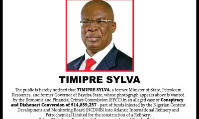 Former Bayelsa Governor Timipre Sylva Declared Wanted by EFCC Over $14.8m Fraud