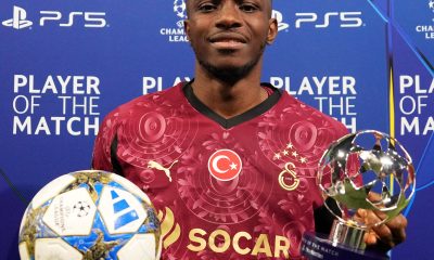 Victor Osimhen scored a hat-trick as Galatasaray beat Ajax 3-0 in the Champions League, moving second in Group H and topping the 2025/26 scoring chart.