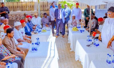 Akpabio condolence visit to Senator Okechukwu Ezea