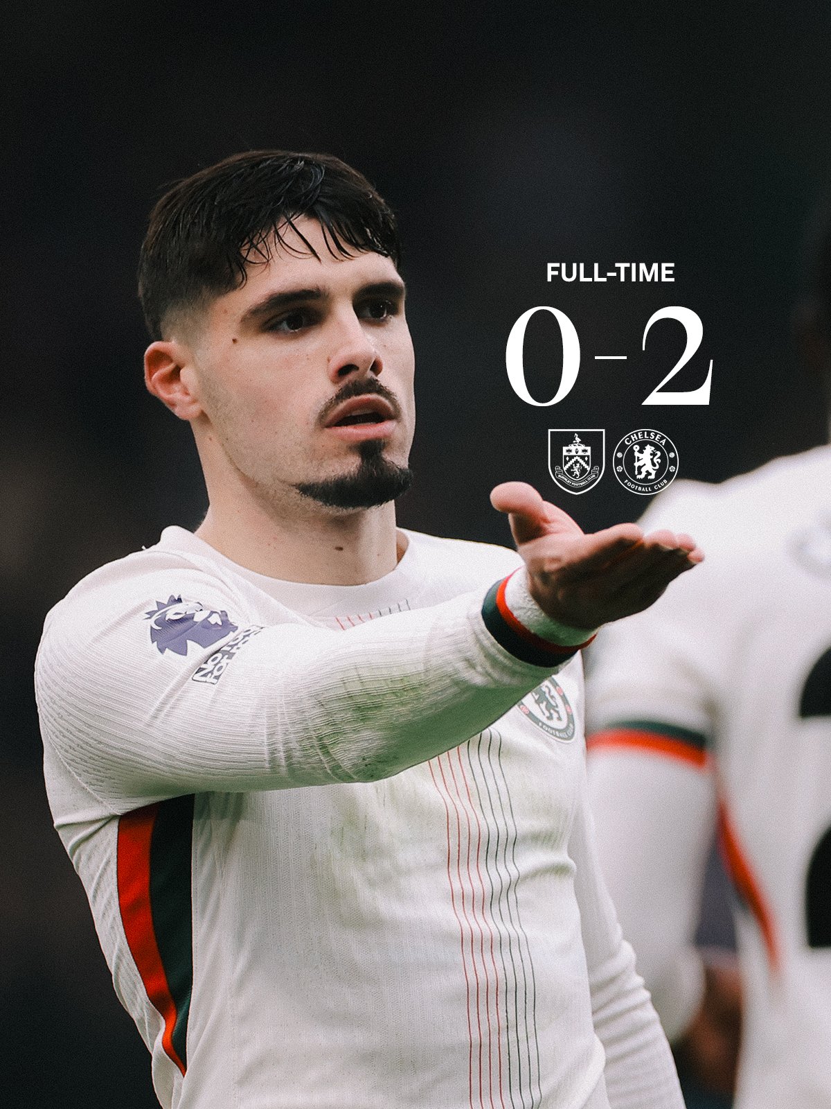 Chelsea earned a 2-0 win over Burnley with goals from Pedro Neto and Enzo Fernández, climbing to second place and closing the gap on Premier League leaders Arsenal.