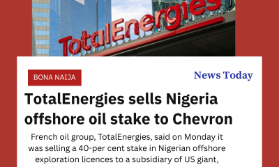 TotalEnergies Sells 40% Nigeria Offshore Oil Stake to Chevron
