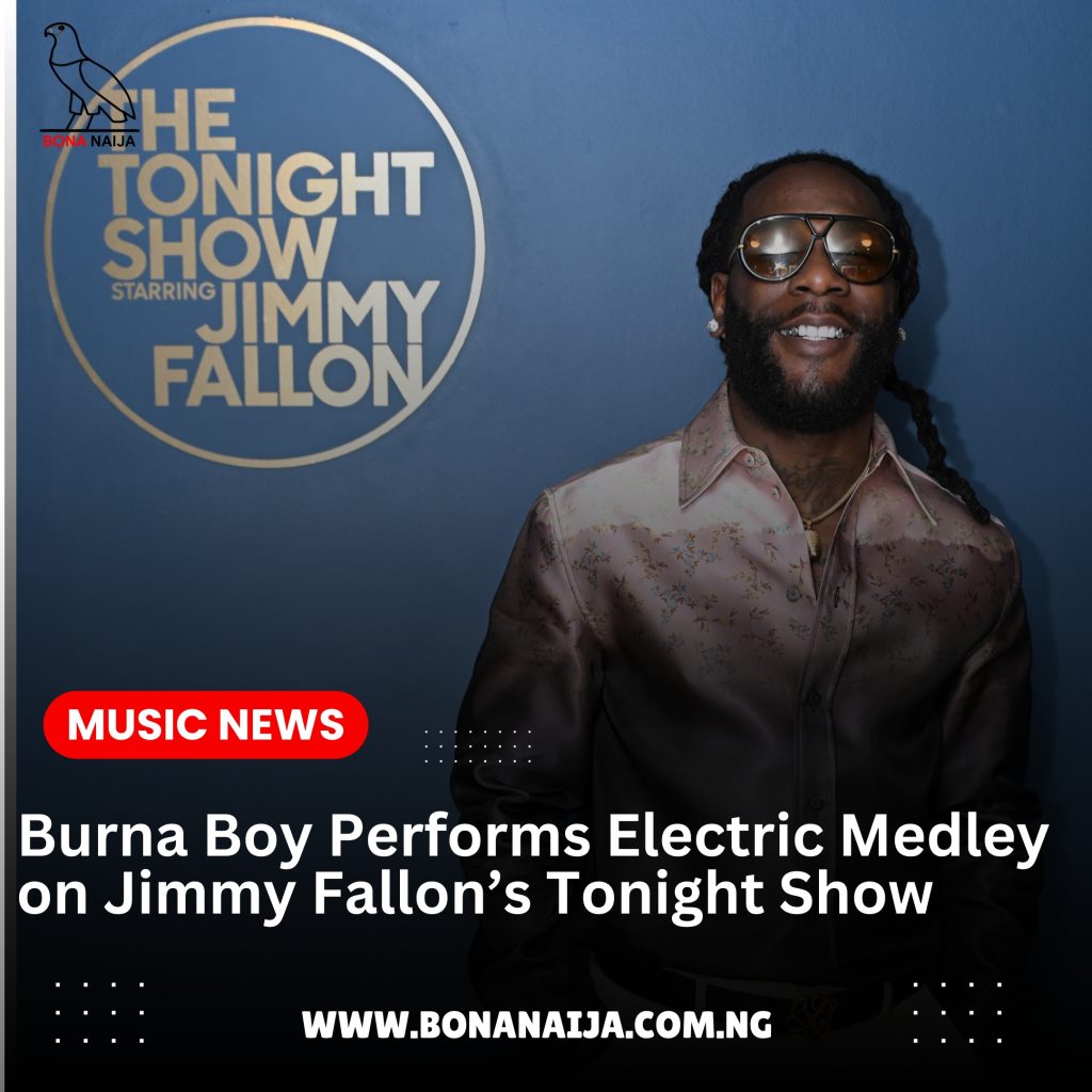 Burna Boy Performs Electric Medley on Jimmy Fallon’s Tonight Show