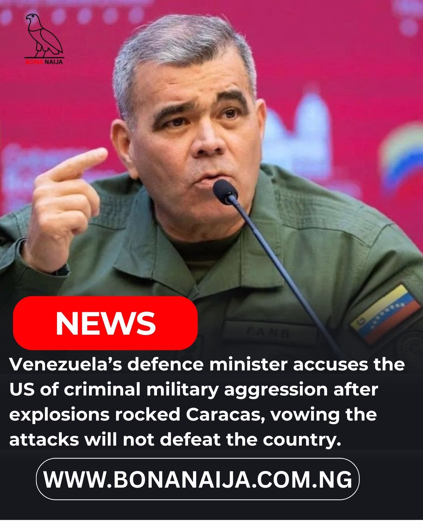 US Attacks Won’t Defeat Us — Venezuela Defence Minister Vows Resistance