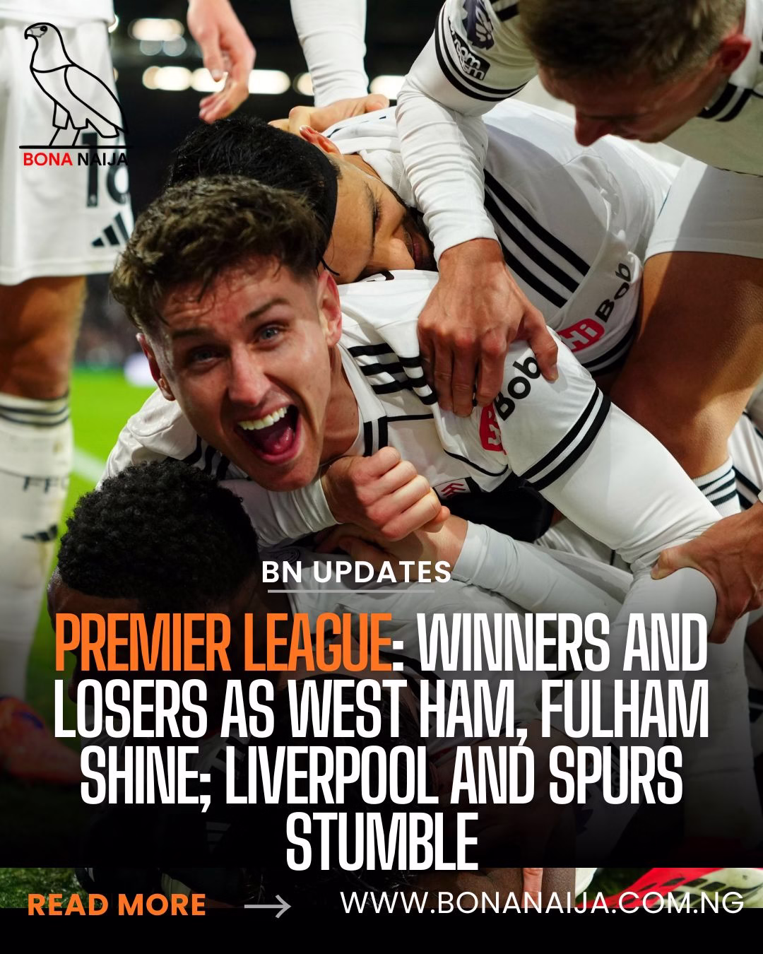 Premier League Results: West Ham, Fulham Win; Key Goal Scorers from Matchday 23