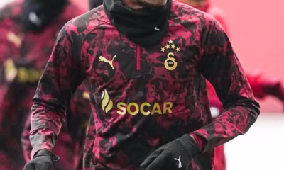 Victor Osimhen joins training with team mates ahead of Galatasaray's crucial Champions League game against Atletico Madrid.