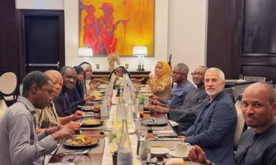 Femi Otedola Shares Iftar Dinner with Dangote Family in Abu Dhabi