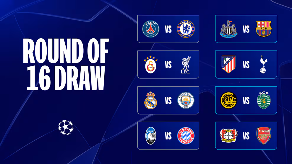 Champions League Round of 16 Draw: PSG vs Chelsea, Real Madrid Face Man City