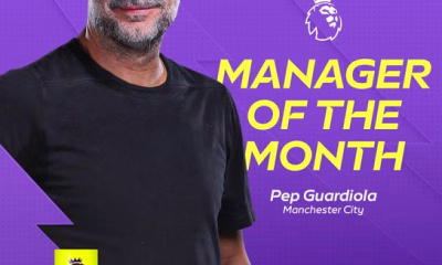 Pep Guardiola Wins Barclays Manager of the Month for February
