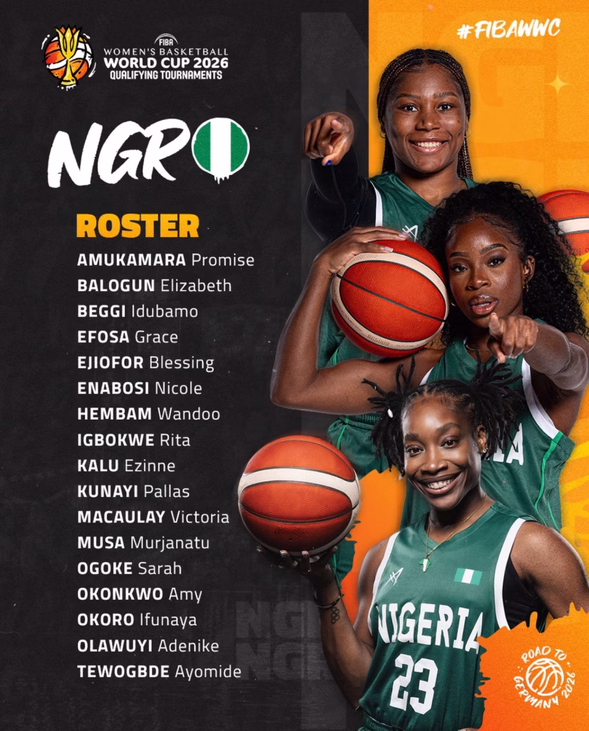 D’Tigress Unveil Final 12-Player Squad for 2026 FIBA Women’s World Cup Qualifiers