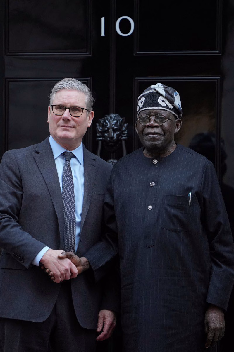 Britain’s PM Starmer Welcomes Tinubu at Downing Street During Historic Visit