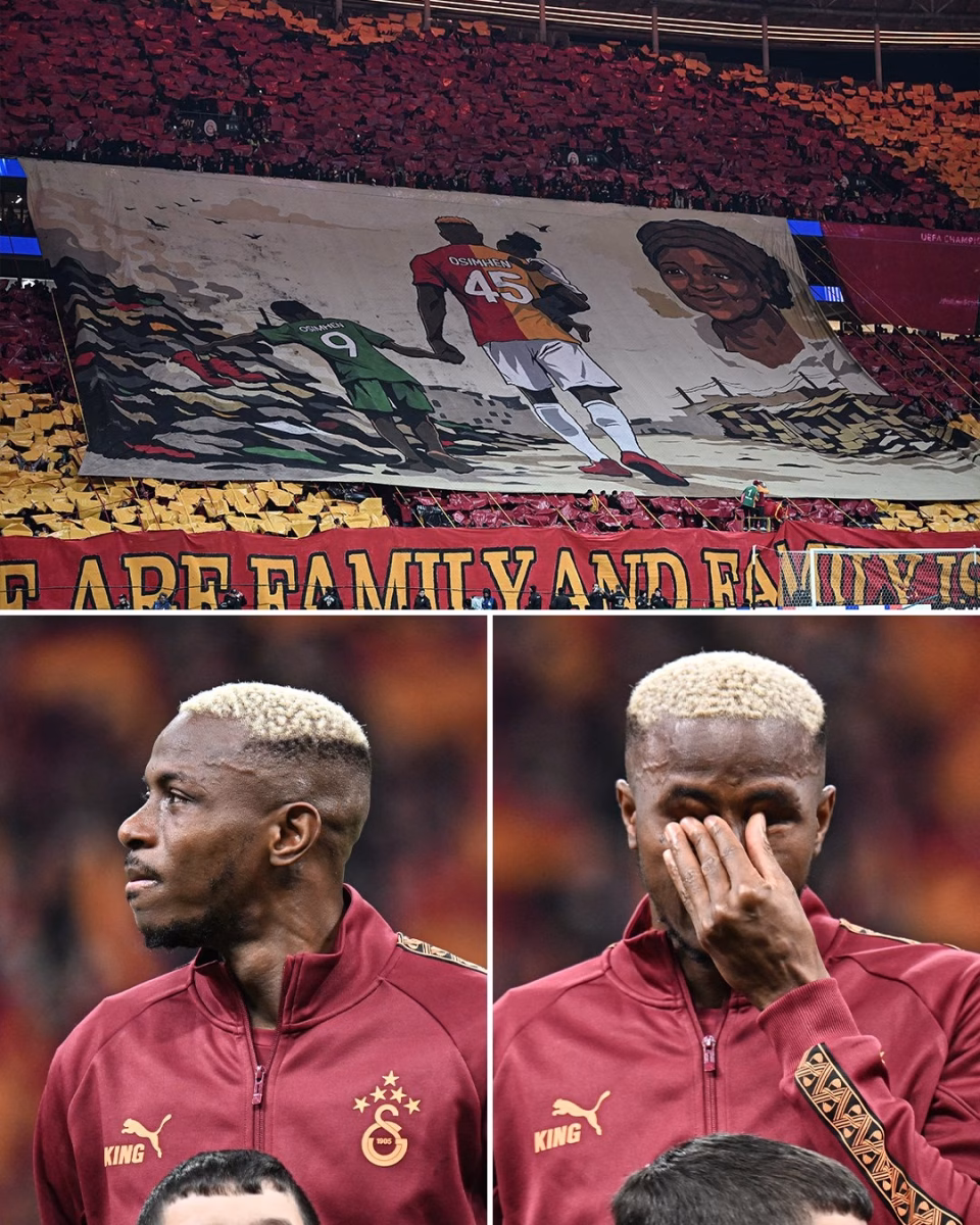 Galatasaray Fans Unveil Emotional Tifo for Victor Osimhen in 1–0 UEFA Champions League Win Over Liverpool FC