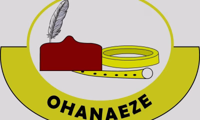 Ohanaeze Ndigbo Faults FG Amnesty Programme,