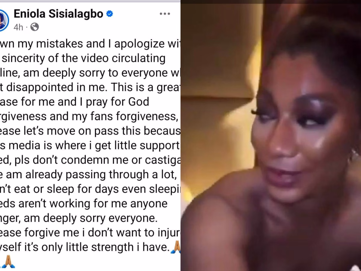 Eniola Sisi Alagbo Apologises Over Viral Video, Speaks on Emotional Struggles