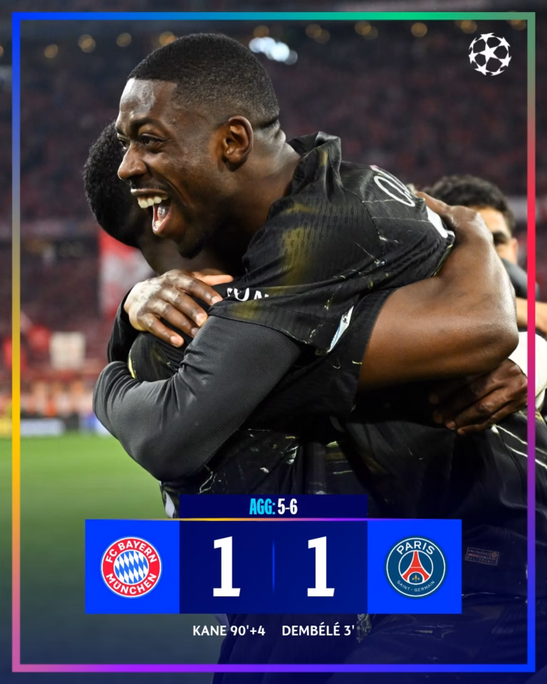 PSG Beat Bayern Munich to Reach Champions League Final Against Arsenal