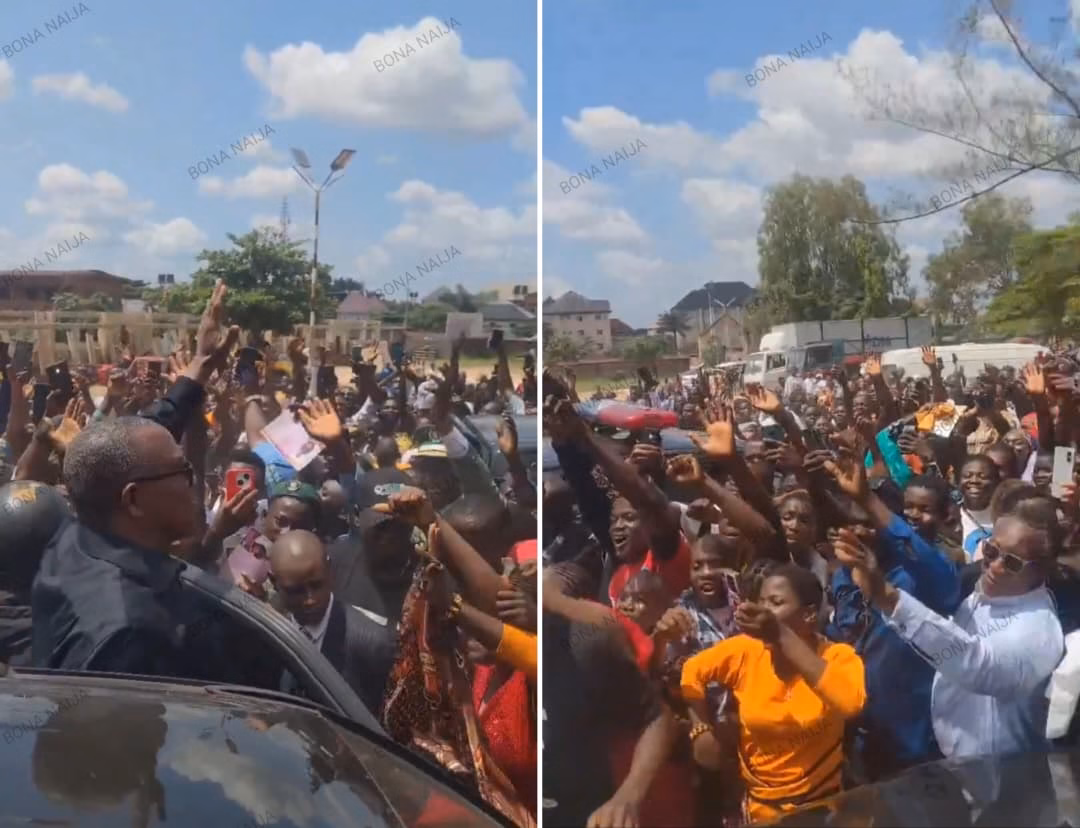 Peter Obi Draws Massive Crowd at Bishop’s Funeral in Ebonyi, Sparks Political Buzz