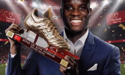 Paul Onuachu wins the Turkish League Golden Boot with 22 goals