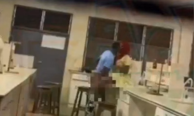 A science teacher at Bole Senior High School in the Savannah Region has reportedly been caught on video engaging in sexual activity with a final-year student in a school science lab. School authorities are now investigating the incident.